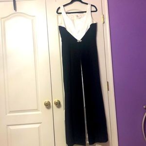 Vintage Black and cream color gown